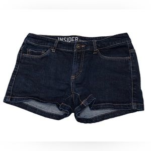 Insider Premium Denim Dark Wash Jean Shorts Low Rise 00